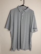 Peter Millar Summer Comfort Pin Striped Polo Shirt Mens Size XL - $368.42 MXN