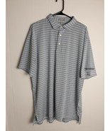 Peter Millar Summer Comfort Pin Striped Polo Shirt Mens Size XL - $368.42 MXN