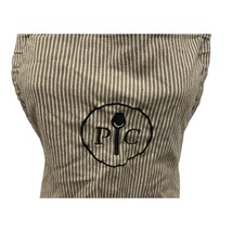 Pampered Chef Apron Consultant Kitchen Embroidered Spoon Gray Stripes Po... - $8.54