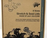 Net Zero Co. Stretch &amp; Seal Lids Silicone 6 Sizes NIB - $15.19