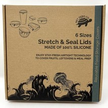Net Zero Co. Stretch &amp; Seal Lids Silicone 6 Sizes NIB - £11.91 GBP