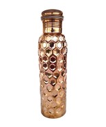 Rastogi Handicrafts New Diamond Cut Design Copper Water Bottle Daily Use... - €29,43 EUR