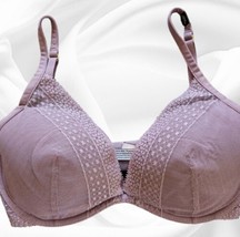 victorias secret incredible bra Padded With Lace Overlay Plum Color 36DD - £11.69 GBP