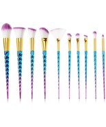 FONY Unicorn Makeup Brushes Kit 10 Pcs Professional Soft Synthetic Brist... - £15.56 GBP