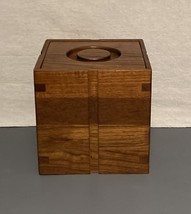 Kalmar Designs Mid-Century Teak Cube Container - £56.37 GBP