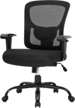 Large And Strong Office Chair 400Lbs Desk Chair Mesh Computer Chair With Lumbar - £134.57 GBP