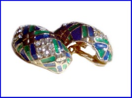 1960&#39;s Multi Stone Vintage earrings - $65.00