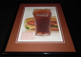 1966 Coca Cola Coke &amp; Hero Sandwich 11x14 Framed ORIGINAL Vintage Advert... - $44.54