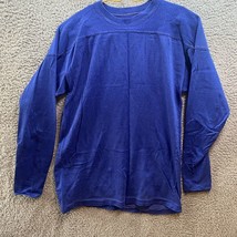 VTG 60s 70s Greenville Ohio Blank Football Shirt Heavy Cotton Size 36 Blue - £46.07 GBP