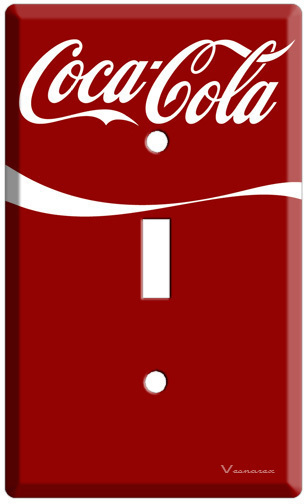COCA-COLA CLASSIC COKE SINGLE LIGHT SWITCH COVER PLATE