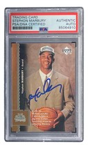 Stephon Marbury Signed 1996 Upper Deck #74 Timberwolves Rookie Card PSA/DNA - £98.73 GBP