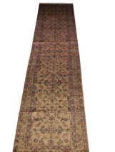 3x10 Traditional Antiqued Overdyed New Runner Silk Hand-Knotted Gold Rug - £995.39 GBP