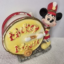 Vintage Walt Disney Productions Mickey Mouse Drum Marching Band Ceramic ... - $16.82