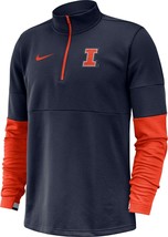 Mens Nike Illinois therma Sideline Long Sleeve 1/4 Zip CQ5695 M/medium $85 - £33.34 GBP