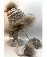 Village House Knit Fur Winter Hat Tan Brown One Size Braided Made In Pol... - €29,75 EUR Village House Knit Fur Winter Hat Tan Brown One Size Braided Made In Pol... - €29,75 EUR