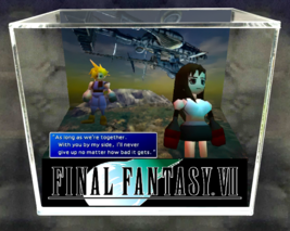 Final Fantasy VII - 3D Cube Handmade Diorama - Video Games - Shadowbox - £55.00 GBP