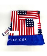 Tommy Hilfiger USA Flags Beach Towel (36&quot; x 68&quot;) 100% Cotton  91 x 173 c... - £29.71 GBP