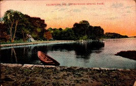 Made In Germany POSTCARD- View Of Underwood Spring Park, Falmouth, Maine BK65 - £4.94 GBP