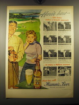 1949 Hamm&#39;s Beer Ad - Here&#39;s how - Olin Dutra makes a smooth approach - £14.77 GBP