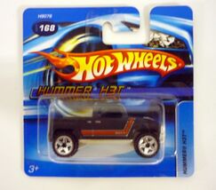 Hot Wheels Hummer H3T #168 Black Die-Cast Truck Short Card 2005 - €1,68 EUR