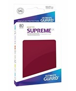 Supreme UX Card Sleeves (80 Piece), Matte Burgundy, Standard Size - £10.97 GBP