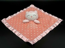Cloud Island Baby Lovey Security Blanket Owl Pink Polka Dot Plush Target 2017 - £25.72 GBP