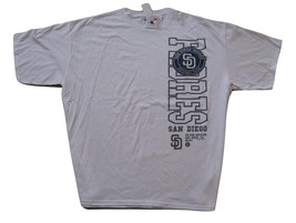 White MLB San Diego Padres T Shirt 2x l NWT Offically Lic. - £15.04 GBP