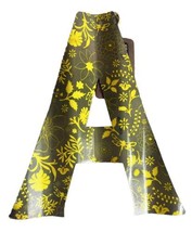 10&quot; Letters for Wall Decor, Embossed Metal “A” w/ Floral Design by Lori Seibert - $13.98