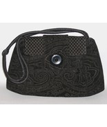 Lucca Black Opulent Purse Handmade Shoulder Bag Chenille Tapestry Handba... - $235.00