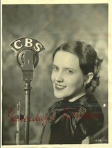 Vintage Louise Beach Soprano Cbs Kfrc Singer B&W Photo - $19.99