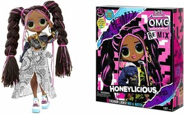 LOL Surprise OMG Remix Honeylicious Fashion Doll 25 Surprises Music Record Pkg - £32.70 GBP