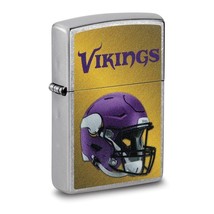 Zippo® NFL® Minnesota Vikings Helmet Street Chrome™ Lighter - £30.32 GBP