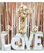 Tinsel Foil Fringe - Curtain 3FTx8FT - Rose Gold Metallic Door Window Ba... - $19.00 CAD