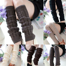 Cable Knit Leg Warmers: Cozy Style &amp; Warmth for Winter | Fashionable Boot Cuffs - £7.22 GBP+