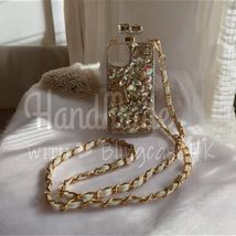 Handmade Crossbody Long Chain Crystals Case For Samsung S 21 22 23 24 Plus Ultra - $45.00