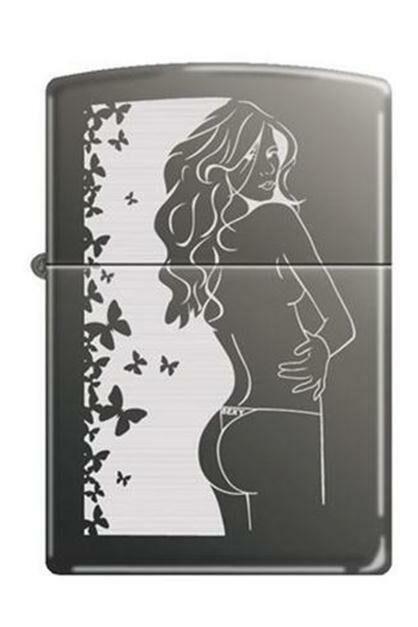 Zippo Lighter - Cindy Pinup Black Ice - 851310 - $37.32