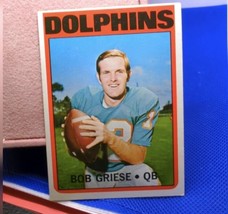 1972 Topps - #80 Bob Griese Dolphins - £13.40 GBP