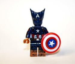 Building Block Groot Captain America Minifigure US Toy Minifigure Custom - £5.51 GBP