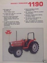 Massey Ferguson 1190 Tractor Specifications Brochure - $10.00