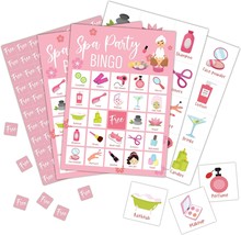 Spa Bingo Cards Beauty Themed Bingo Games for 24 Players Spa Games for Family Fr - £18.76 GBP