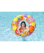 Poolmaster 48-Inch Swimming Pool Tube Float, Bright Circles - £35.27 GBP