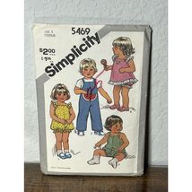 Simplicity 5469 Sewing Pattern Toddler Romper Sundress Panties Jumpsuit ... - $9.75
