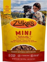 Zukes Mini Naturals Treats Peanut Butter And Oats - £14.27 GBP+