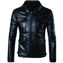 Urban Men Flap Pocket Genuine Sheepskin Pure Leather Jacket Casual Full ... - £85.49 GBP