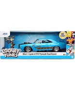 Hollywood Rides Looney Tunes 70 Plymouth Road Runner w/ Wile E Coyote 1/... - $46.44 CAD