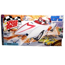 Speed Racer Mach 5 Spridle &amp; Chim Chim Car Play Set 1999 w/ Box - £70.44 GBP