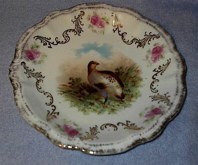 Primary image for Old Vintage Bavaria Marked Quail Game Plate
