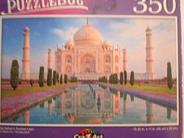 Jigsaw Puzzle 350 Pisces Taj Mahal in Sunrise Light 18.25" X 11" Puzzlebug New! - $8.60