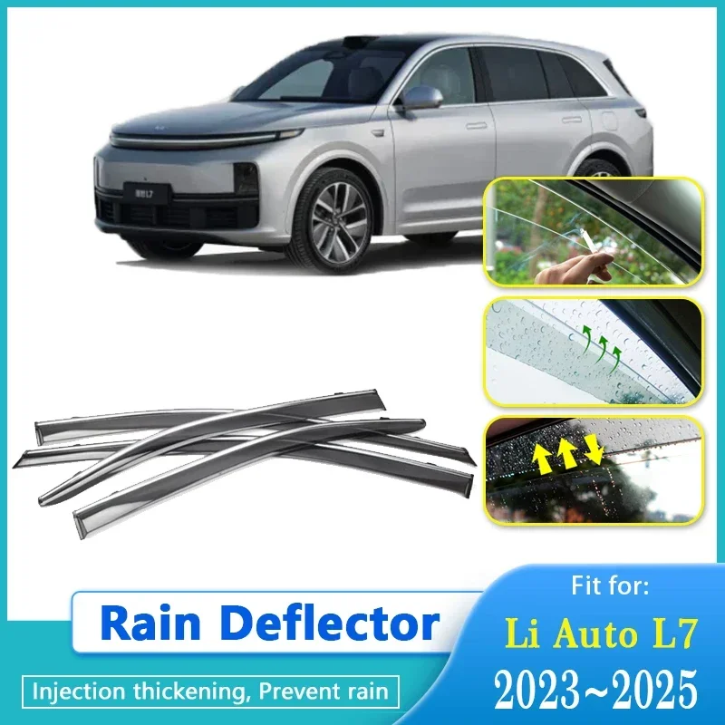 Car Rain Deflector For Lixiang Li Auto L7 2023 2024 2025 Window Sunshades Sun - £111.06 GBP+