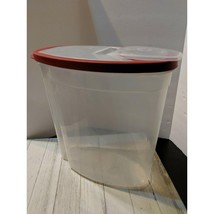 Rubbermaid Cereal Keeper Container 1.5 Gallons 24 Cups Red Rubber Rimmed... - $14.98
